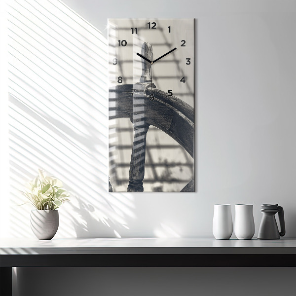 Vertical wall clock Ancient ship