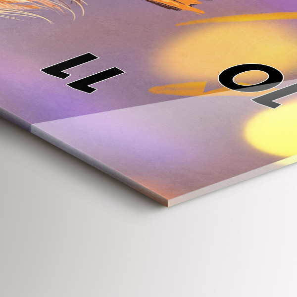 Vertical wall clock Knight with a sword