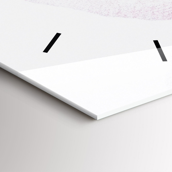 Vertical wall clock Dry poppy flowers