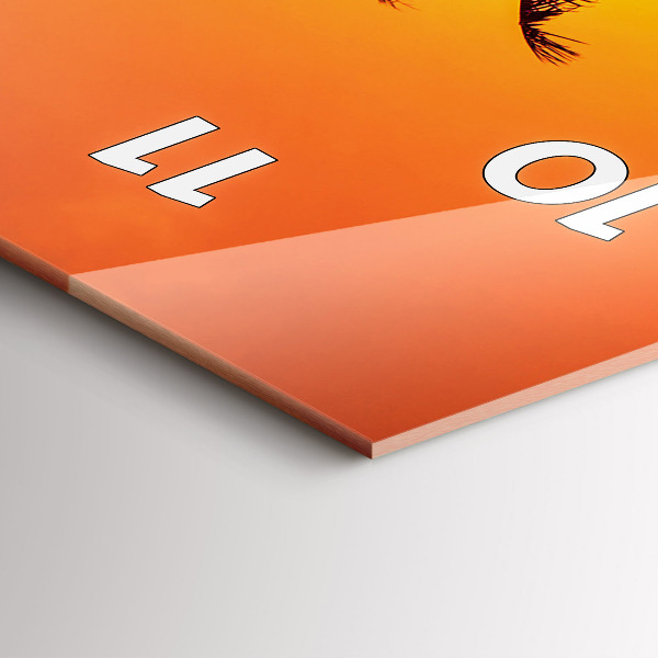 Vertical wall clock Thailand Klong Prao Beach