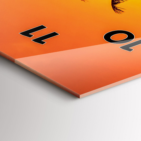 Vertical wall clock Thailand Klong Prao Beach