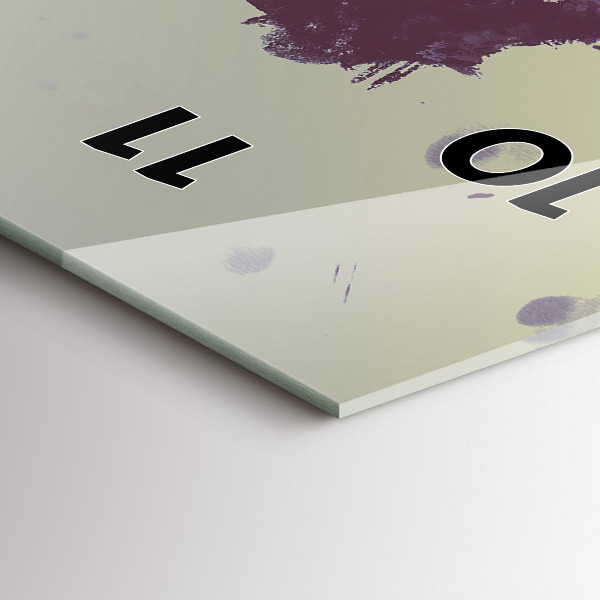 Vertical wall clock Zombies at night - halloween