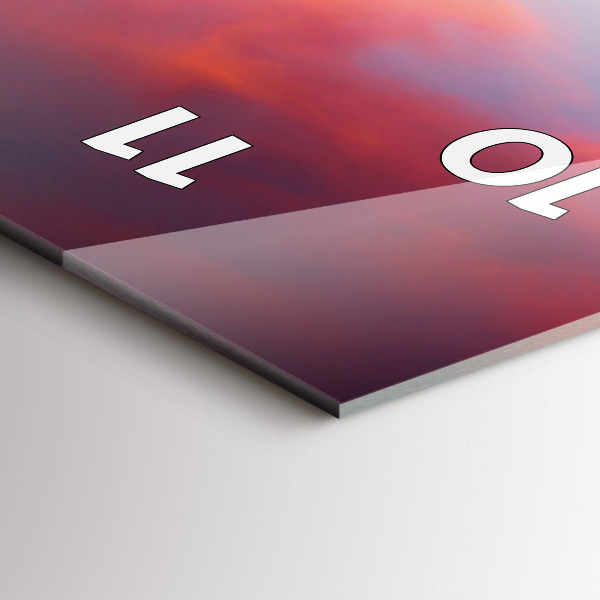 Vertical wall clock Stellisee Matterhorn lake