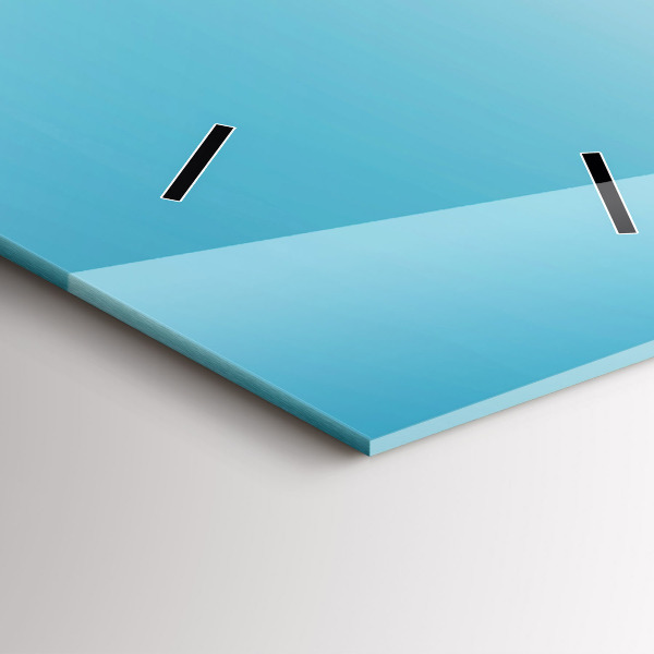 Vertical wall clock Flying Island