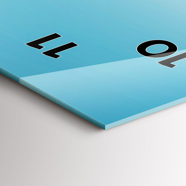 Vertical wall clock Flying Island