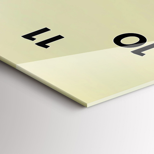 Vertical wall clock Misty forest eagle