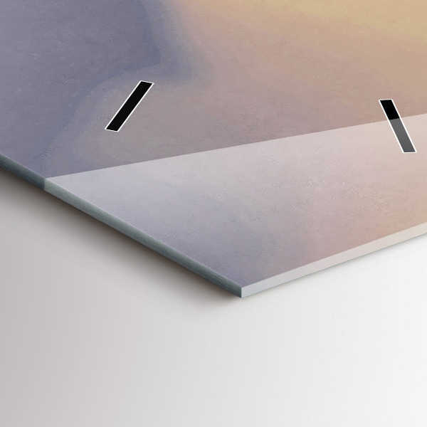 Vertical wall clock Man on the old bridge