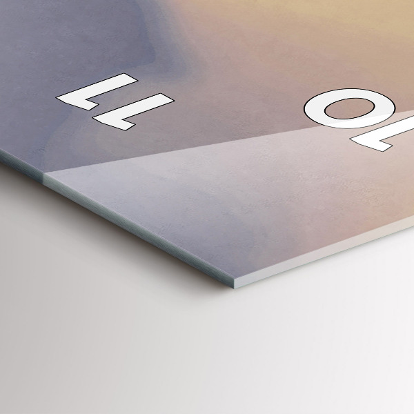 Vertical wall clock Man on the old bridge