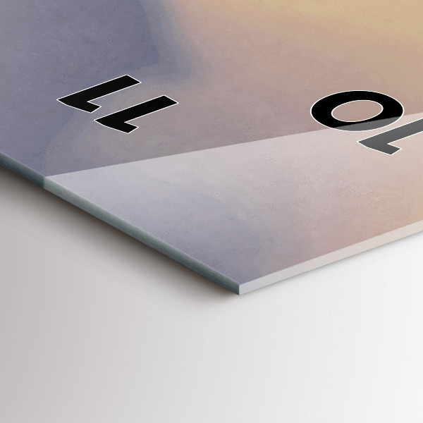 Vertical wall clock Man on the old bridge