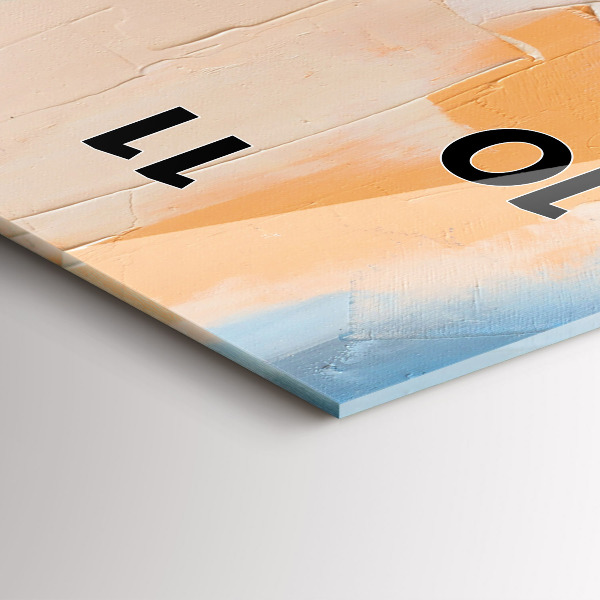 Vertical wall clock Portrait of a woman