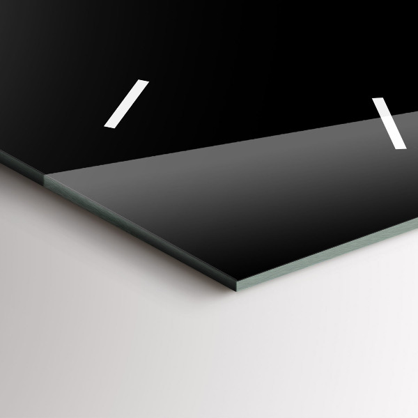 Vertical wall clock Colorful bird feathers