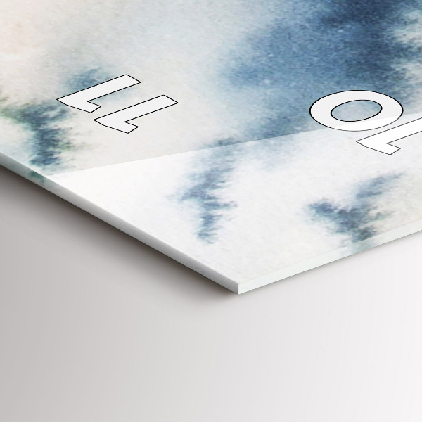 Vertical wall clock Fisherman on the lake