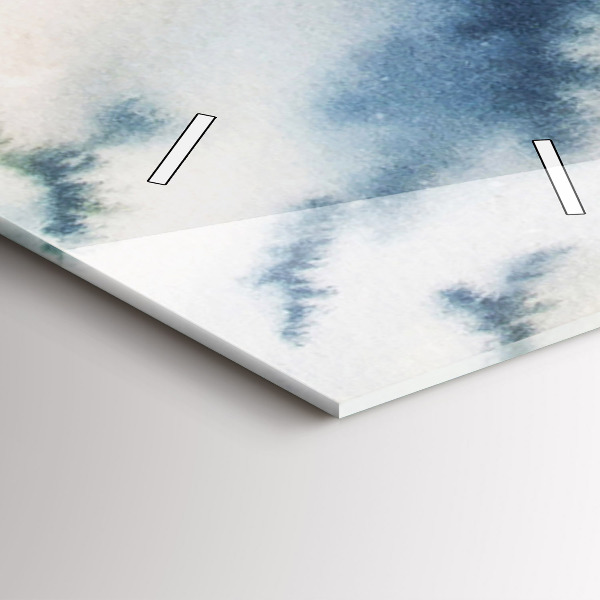 Vertical wall clock Fisherman on the lake