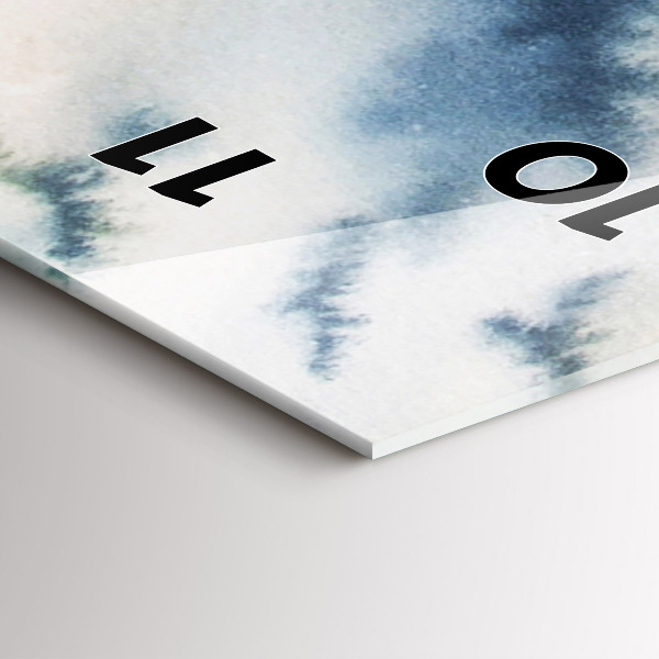 Vertical wall clock Fisherman on the lake