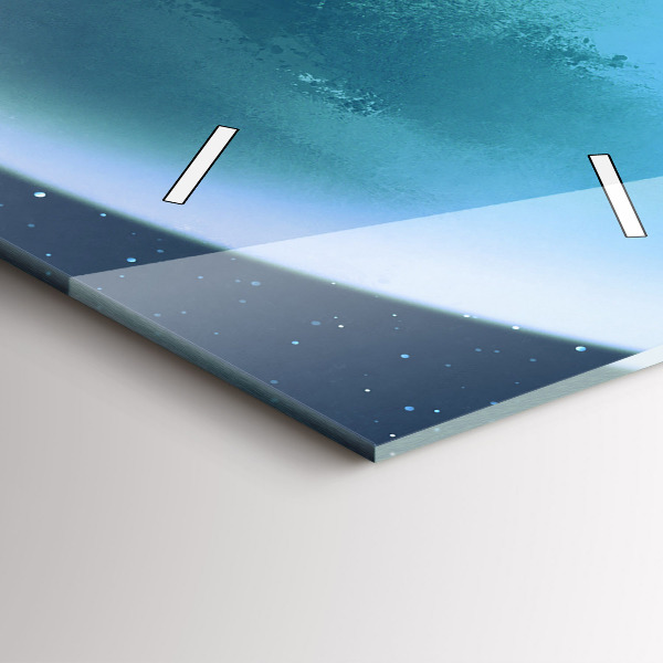 Vertical wall clock Man in the moon