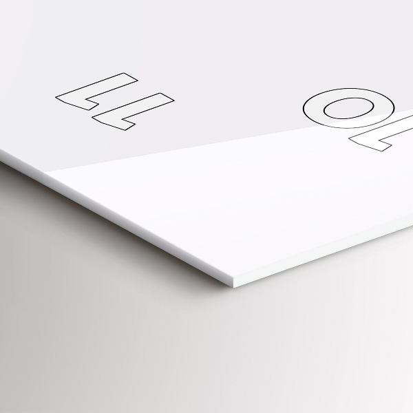 Vertical wall clock Abstract mountain ranges