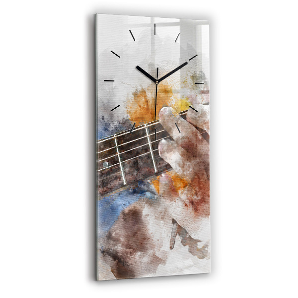 Vertical wall clock Guitar Graphics