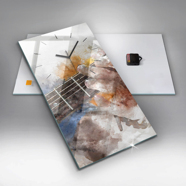 Vertical wall clock Guitar Graphics