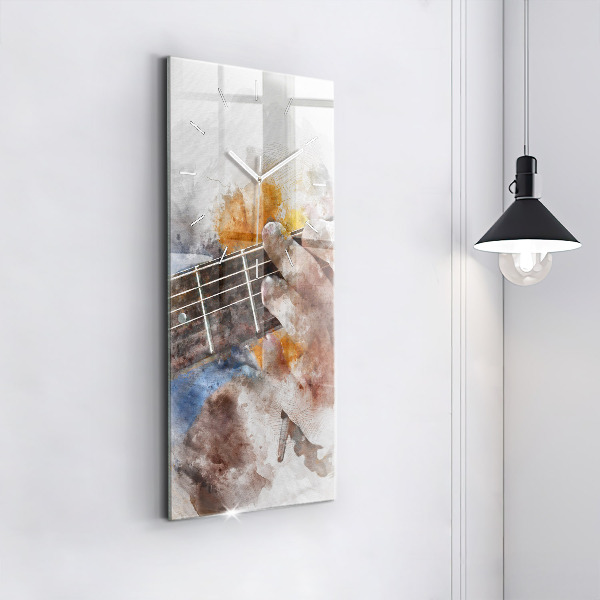 Vertical wall clock Guitar Graphics