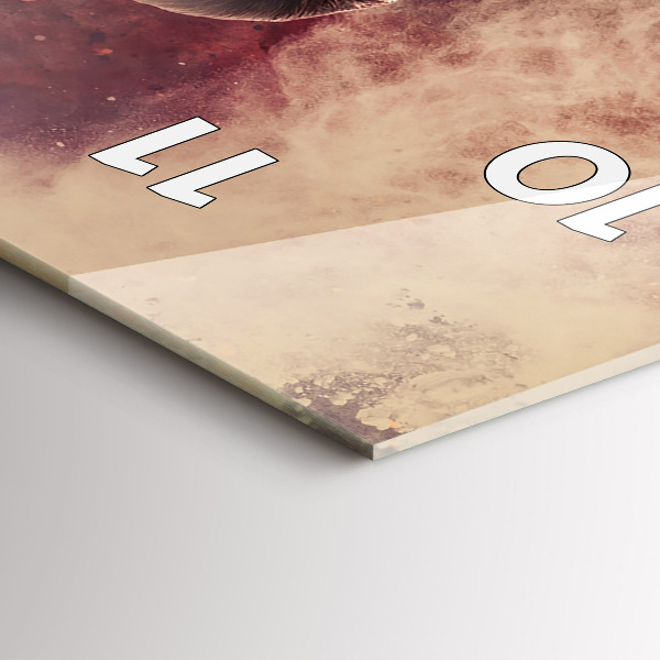 Vertical wall clock Woman and bike