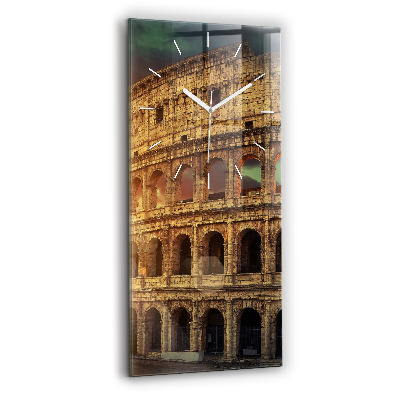 Vertical wall clock Roman Colosseum