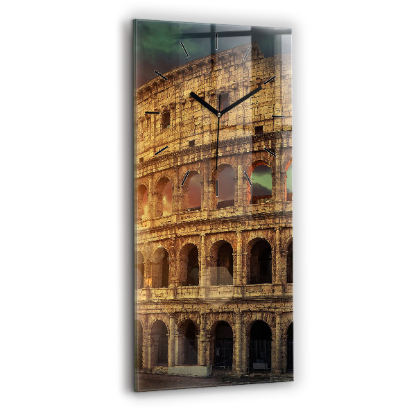 Vertical wall clock Roman Colosseum