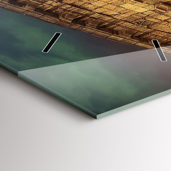 Vertical wall clock Roman Colosseum