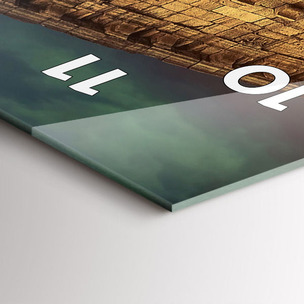 Vertical wall clock Roman Colosseum