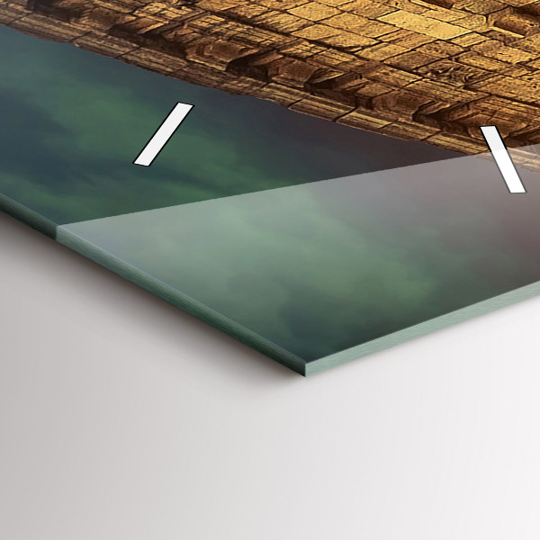 Vertical wall clock Roman Colosseum