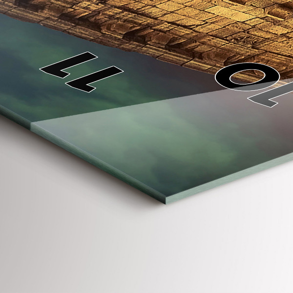 Vertical wall clock Roman Colosseum