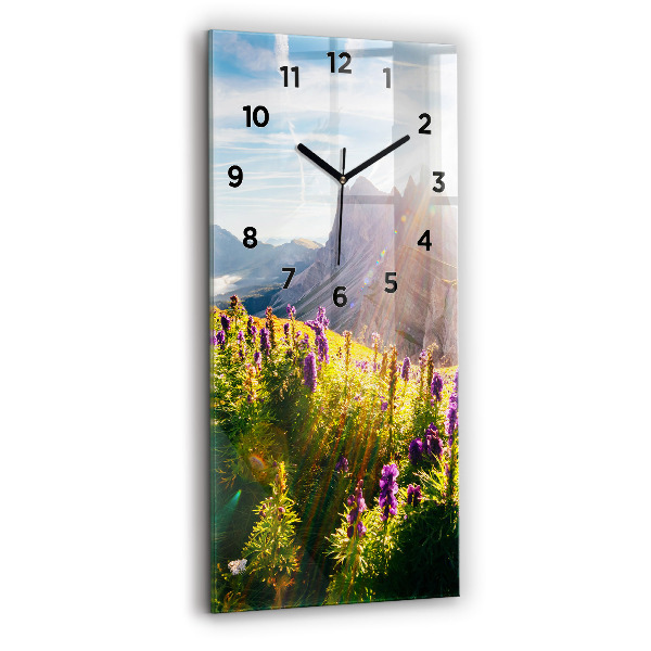 Vertical wall clock Lavender Meadow