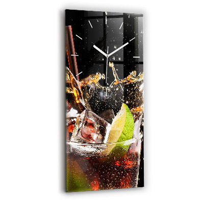 Vertical wall clock Drink with ice