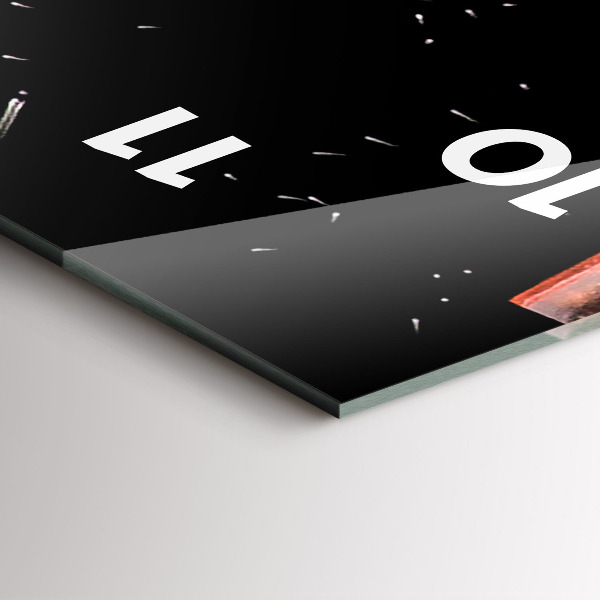 Vertical wall clock Drink with ice