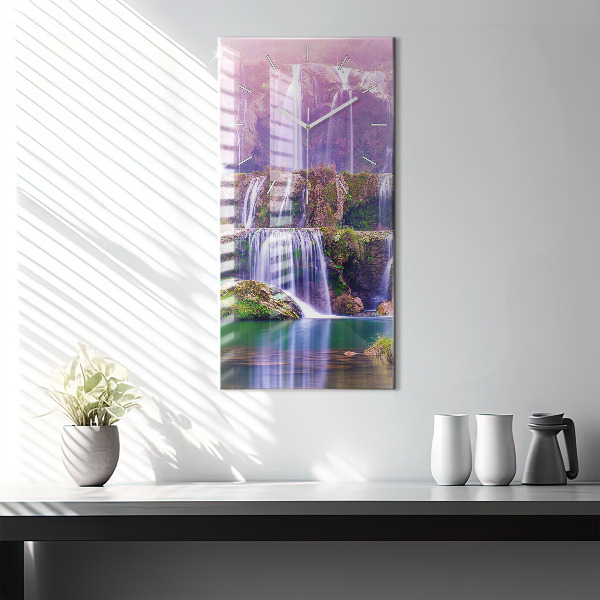 Vertical wall clock Jiulong Waterfall China