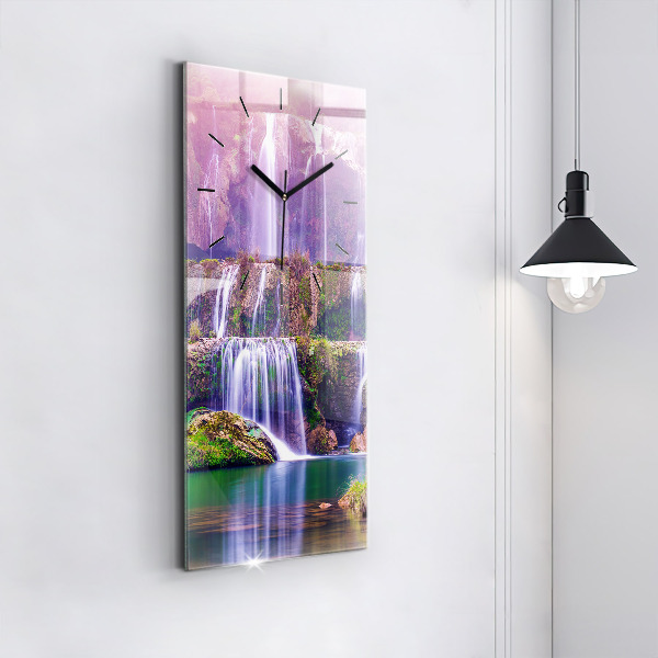 Vertical wall clock Jiulong Waterfall China