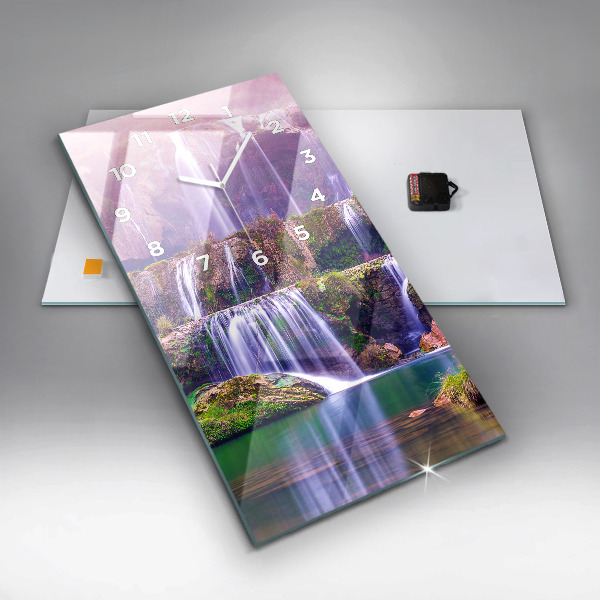 Vertical wall clock Jiulong Waterfall China