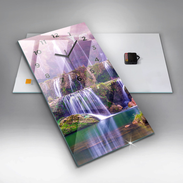 Vertical wall clock Jiulong Waterfall China
