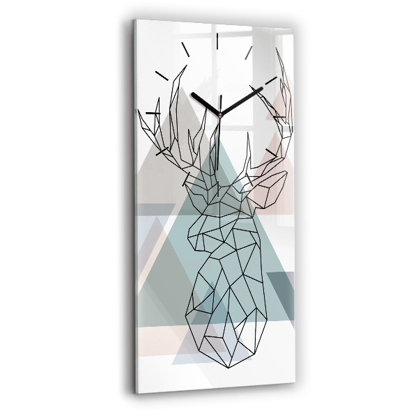 Vertical wall clock Reindeer Scandinavian style