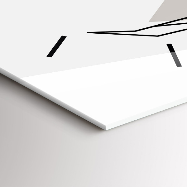 Vertical wall clock Reindeer Scandinavian style