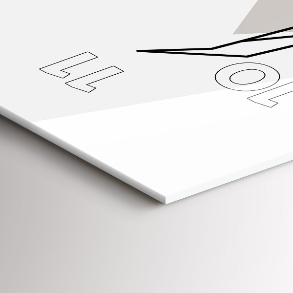 Vertical wall clock Reindeer Scandinavian style