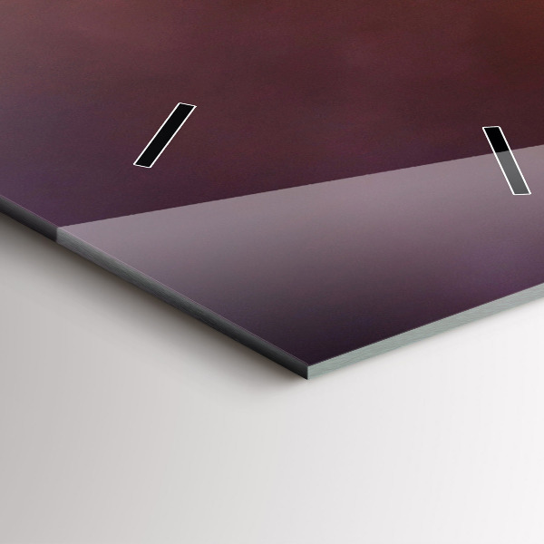 Vertical wall clock Boat and sunset