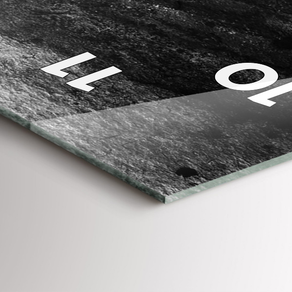 Vertical wall clock Woman in a hat