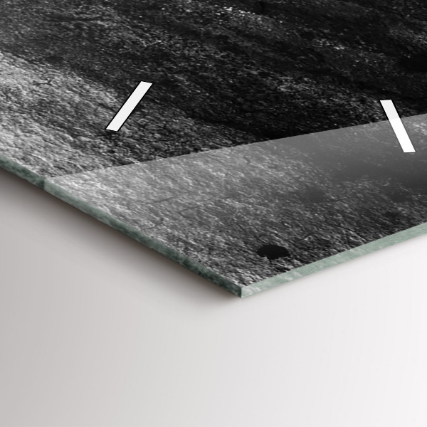 Vertical wall clock Woman in a hat