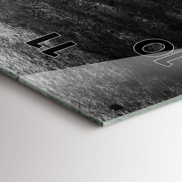 Vertical wall clock Woman in a hat