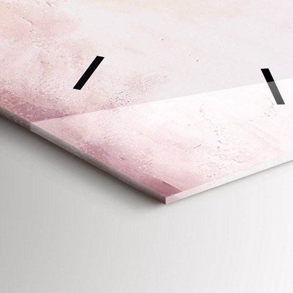 Vertical wall clock Blooming poppies