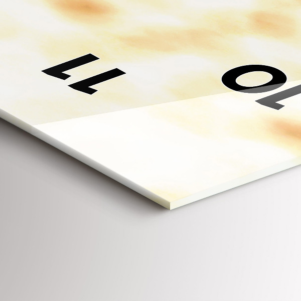 Vertical wall clock Plant in dry soil