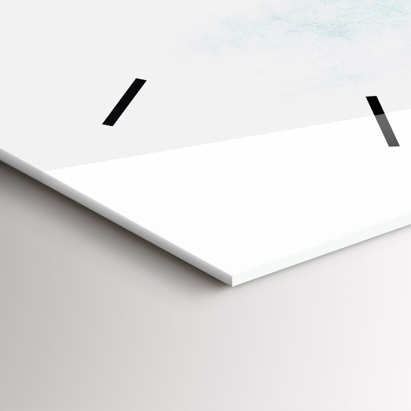 Vertical wall clock Winter forest