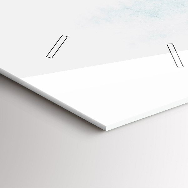 Vertical wall clock Winter forest