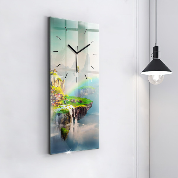 Vertical wall clock Chinese fantasy