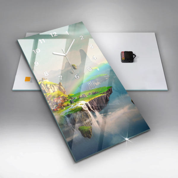 Vertical wall clock Chinese fantasy